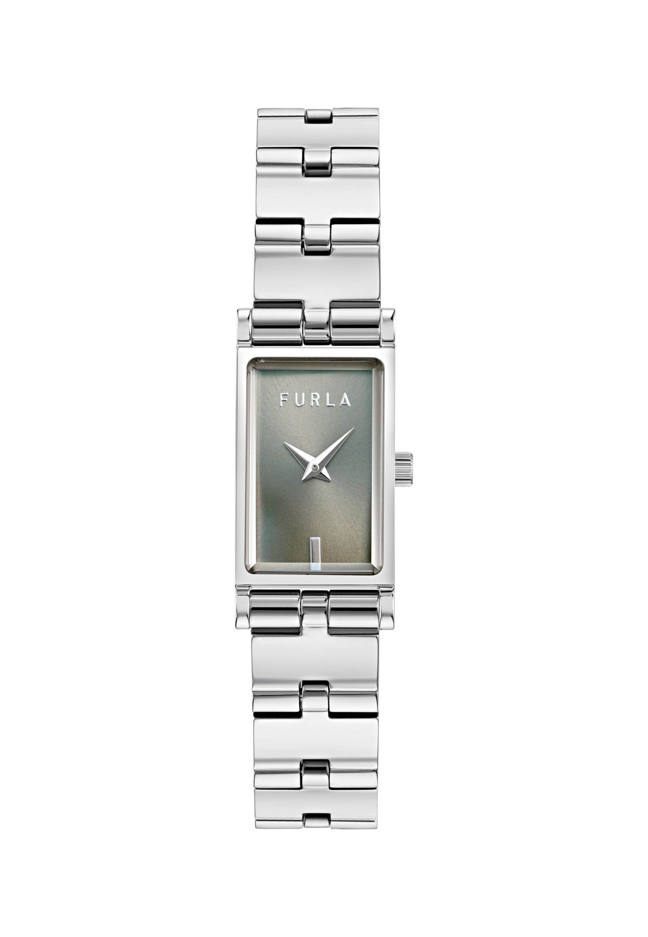 FURLA Analog watch 'BAGUETTE NEW' in Silver: front