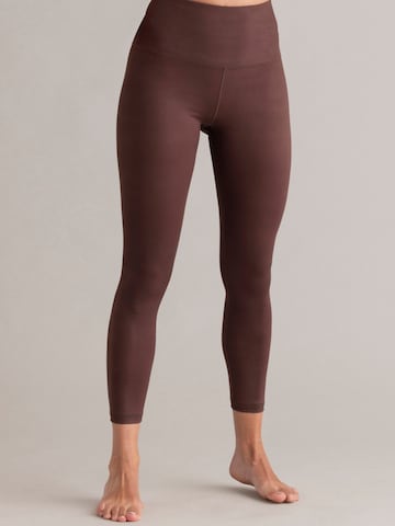 Hey Honey - Skinny Leggings 'Cropped' en marrón