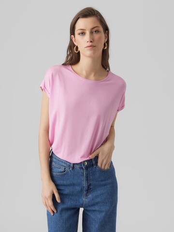 VERO MODA T-Shirt 'AVA' in Pink: predná strana