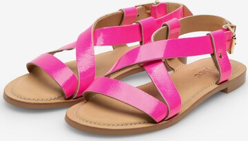 Ivylee Copenhagen Sandals 'Laura Patent' in Pink