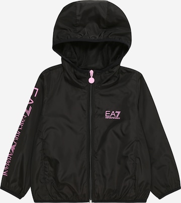 EA7 Emporio Armani Демисезонная куртка 'GIUBBOTTO' в Черный: спереди