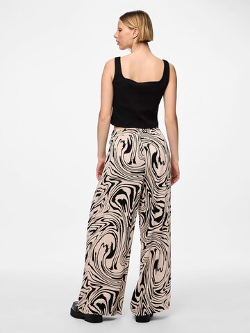 PIECES Wide leg Broek 'KIMMIE' in Grijs