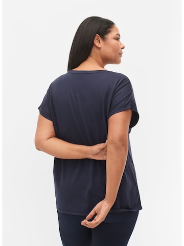 Active by Zizzi Sportshirt in Blau