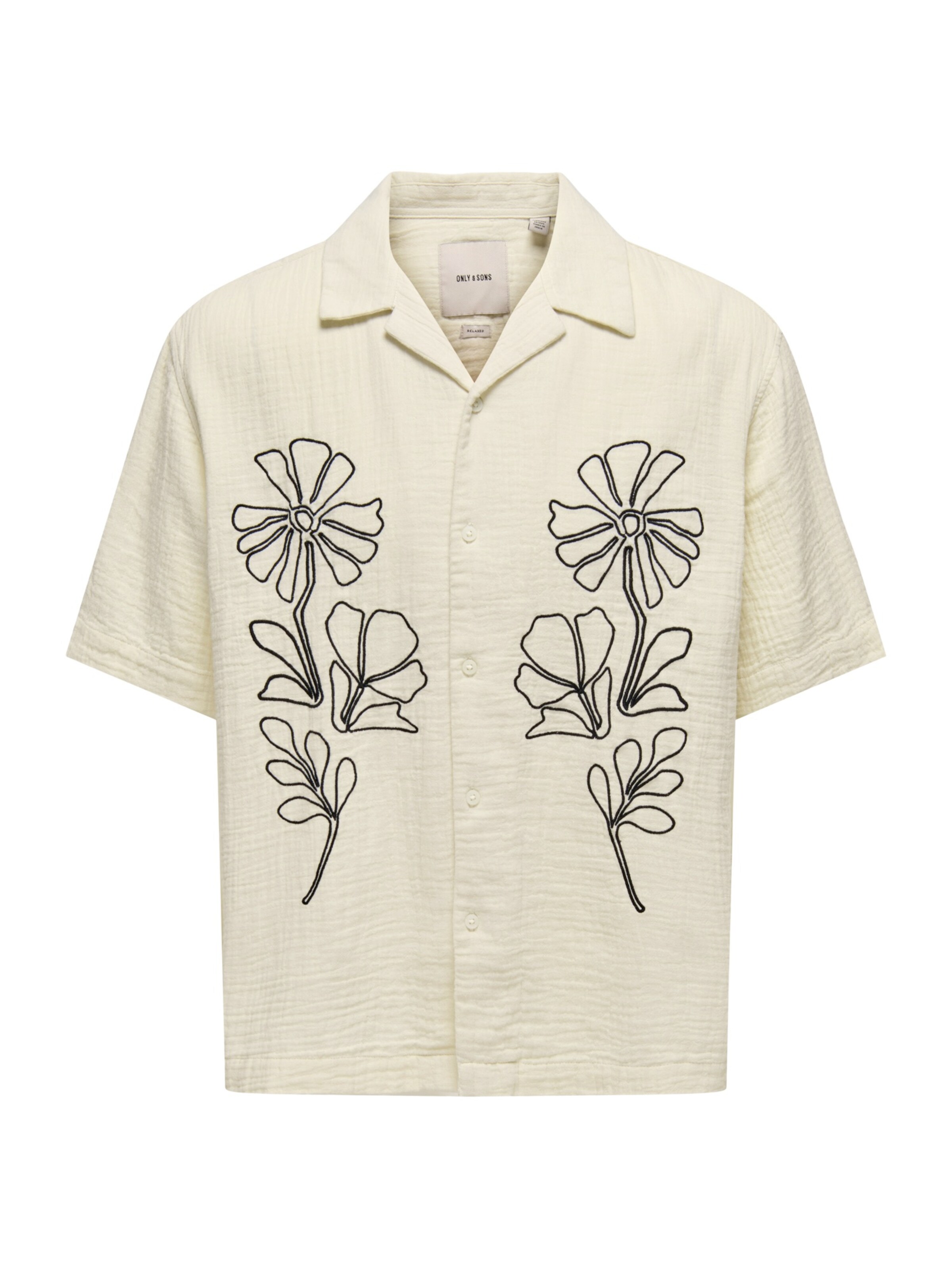 Only & Sons Mugav suurus Triiksärk 'ONSJACKSON', värv valge: eest vaates