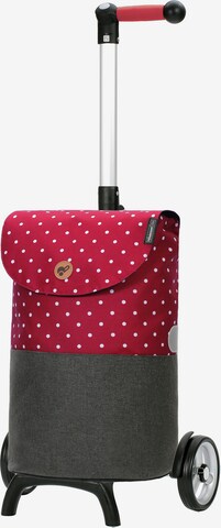 Andersen Shopper Trolley 'Duko' in Rood: voorkant