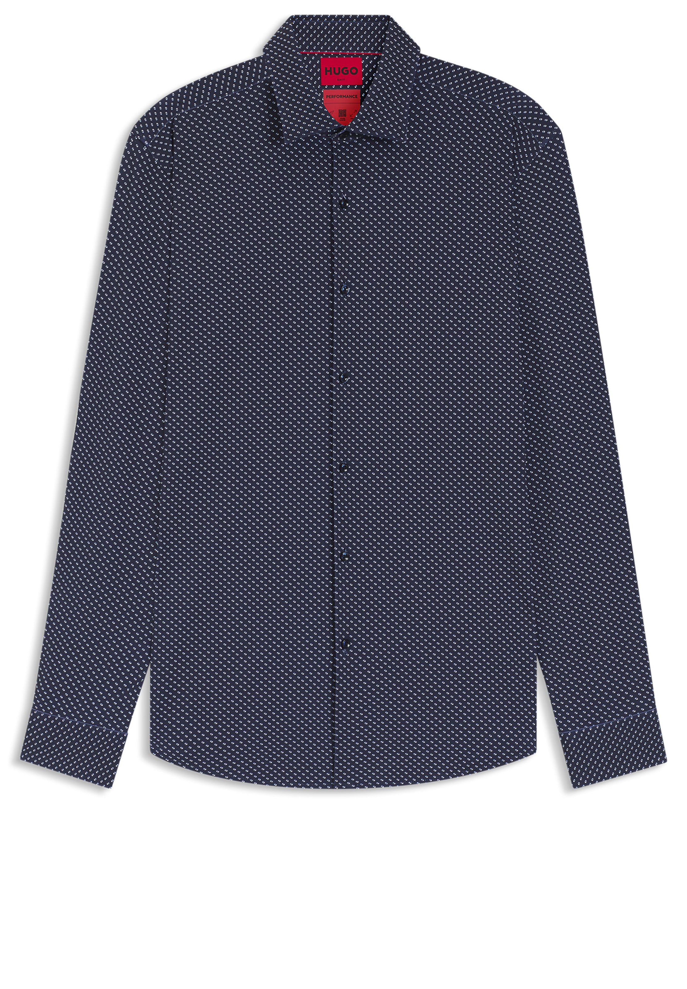HUGO Button Up Shirt 'Kenno' in Blue: front
