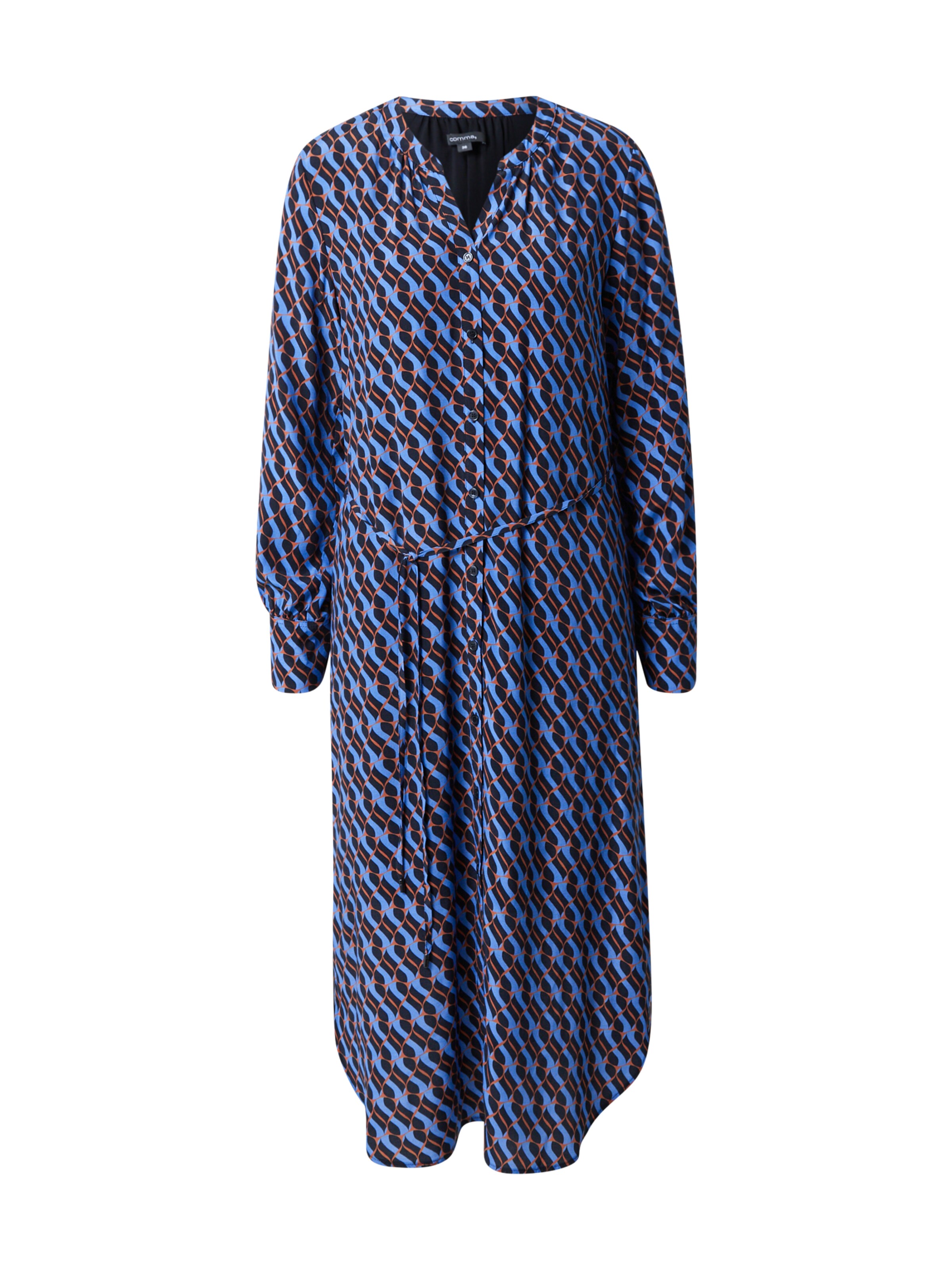 COMMA Shirt Dress in Blue: front