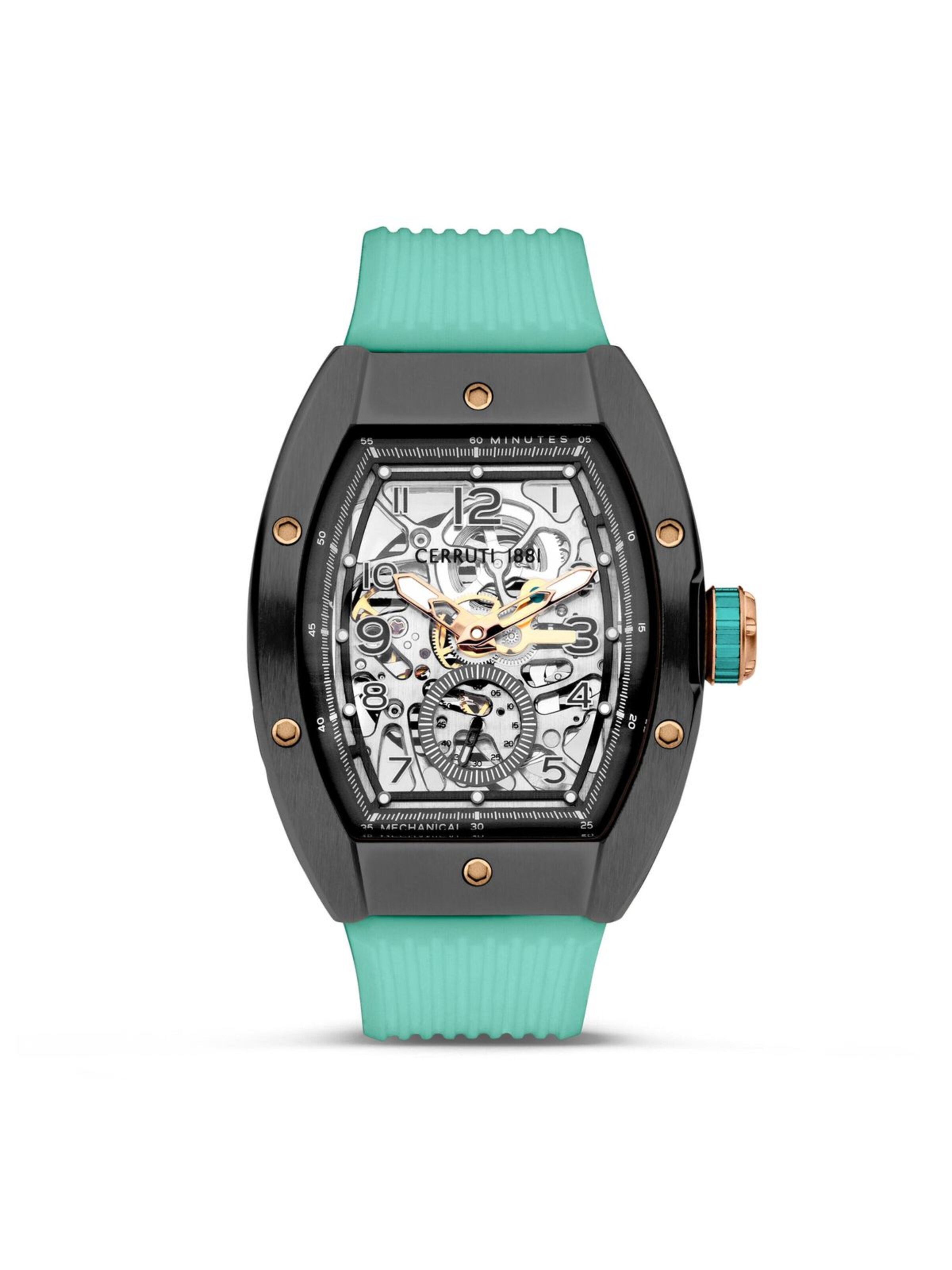 Montre à affichage analogique CERRUTI 1881 en vert : devant
