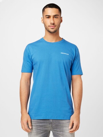 DENHAM - Camiseta en azul: frente