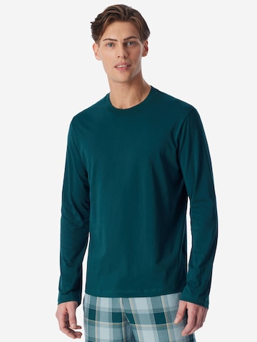 T-Shirt ' Mix Relax ' SCHIESSER en vert : devant