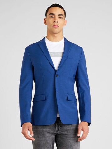 Coupe regular Veste de costume Calvin Klein en bleu : devant