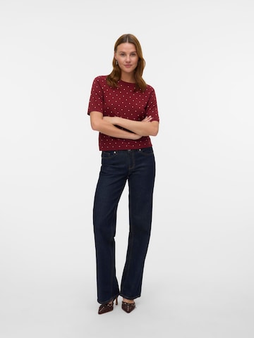 VERO MODA Pullover 'VMSaba' i rød