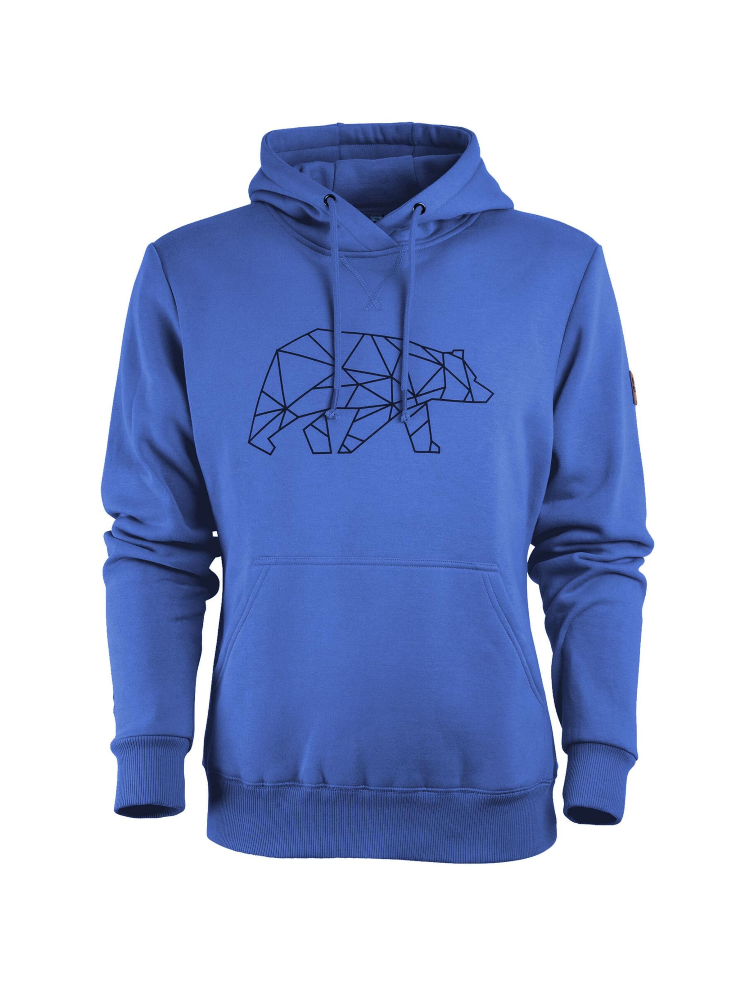 FORSBERG Sweatshirt 'Pettarson Hoodie mit Logo' in Blue: front