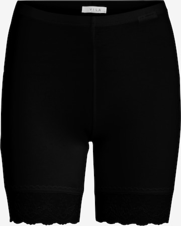 VILA Skinny Shorts in Schwarz: predná strana