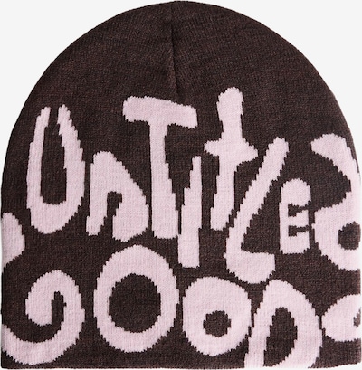Bershka Czapka 'UNTITLED GOODS' w kolorze ciemnobrązowy / różanym, Podgląd produktu