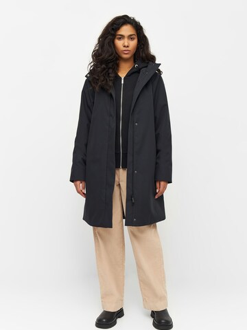 KnowledgeCotton Apparel Raincoat 'Climate Shell' in Black