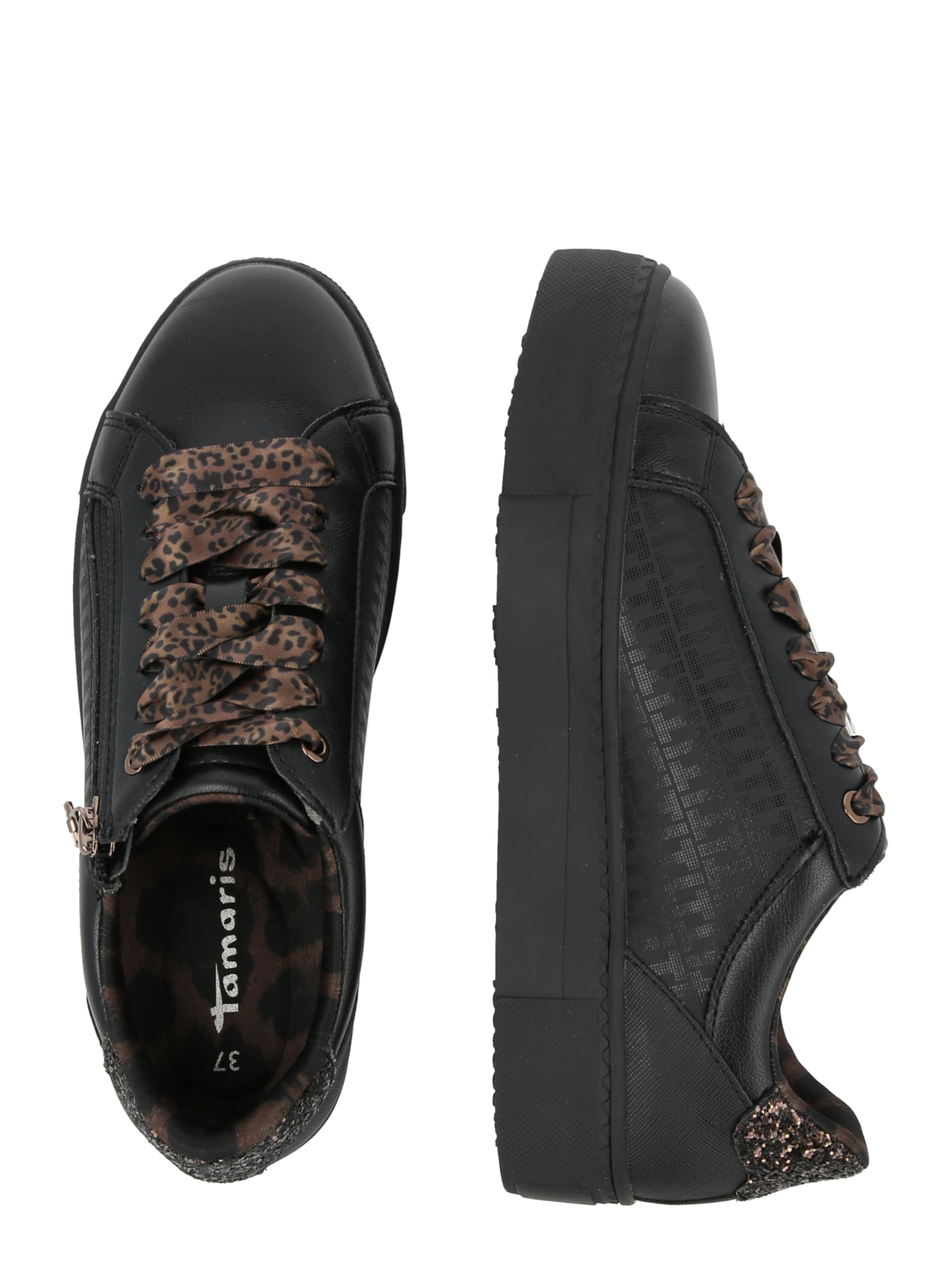 Baskets basses Tamaris en noir