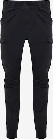 Pantalon cargo 'NUVA' INDICODE JEANS en noir : devant