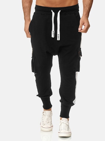 Pantaloni '19618' di Tazzio in nero: frontale