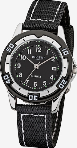 REGENT Watch in Black: front