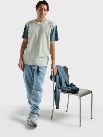 Trendsplant Regular fit Skjorta ' COLOR BLOCK ' i grön