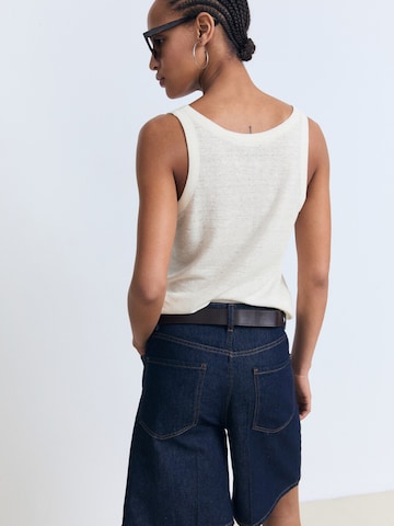 Tops en tricot 'LINI' MANGO en beige