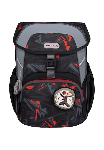 Belmil Schulranzen Set 5 tlg Kinderrucksack Maxi mit Brustgurt in Schwarz