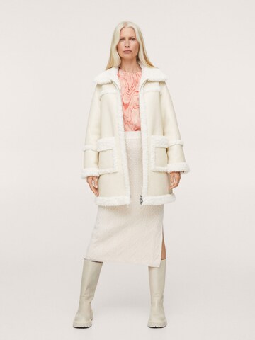 MANGO Winter Coat 'Caribe' in White