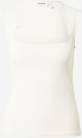 WEEKDAY Top 'Esti' in White: front