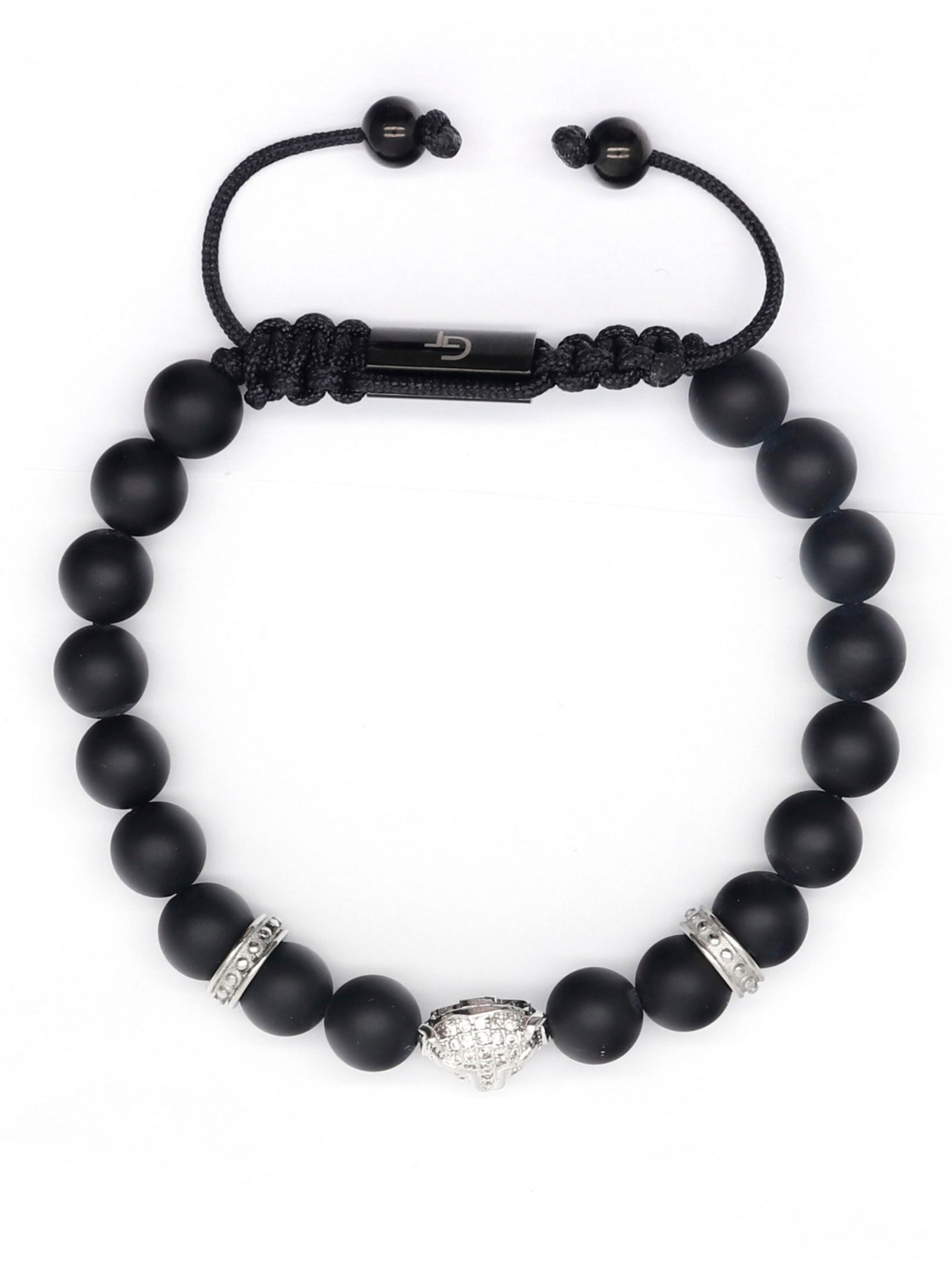 Bracelet 'Leopard Head' GT Collection en noir