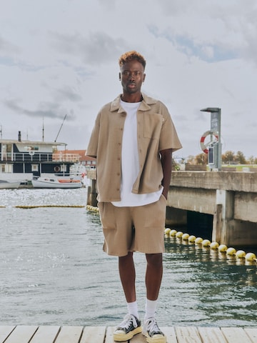 Fit confort Chemise ' SDUtley ' !Solid en marron