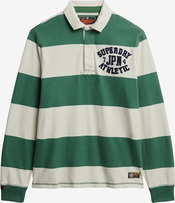 Superdry Shirt 'Athletic' in Groen: voorkant
