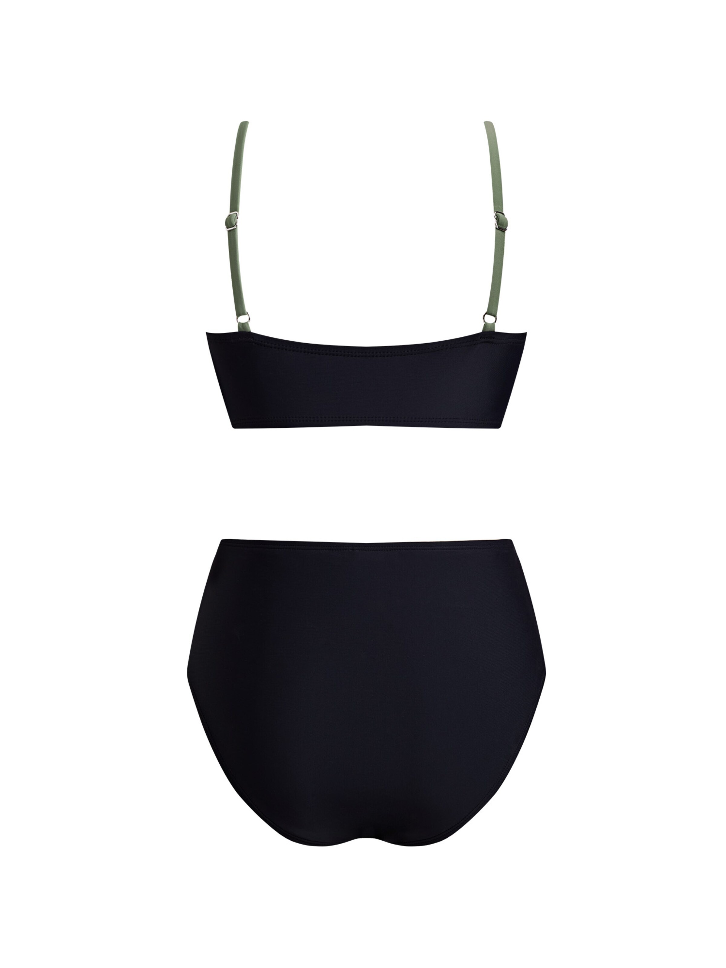 Cupshe Bralette Bikini 'Color block' in Green