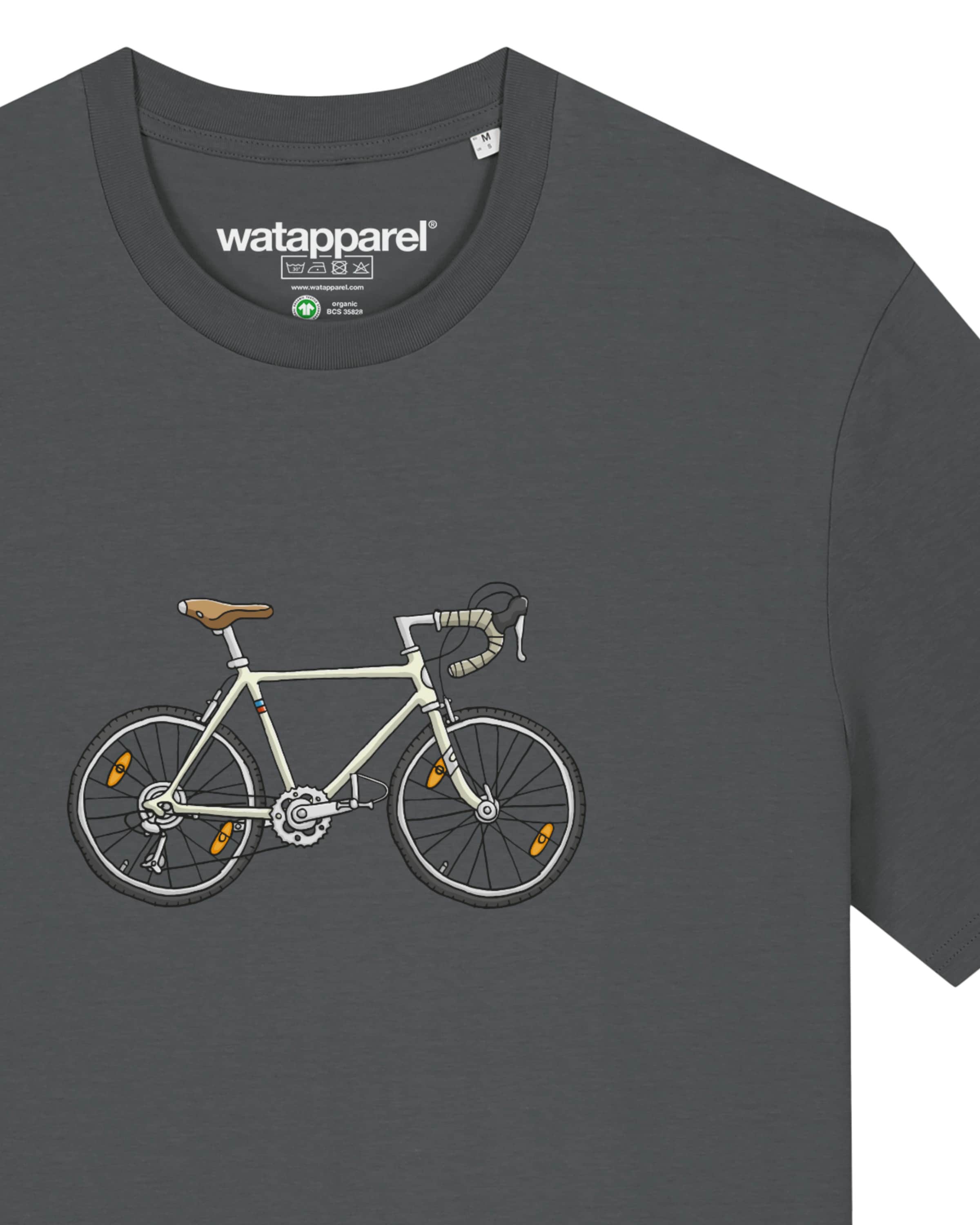 T-Shirt ' Doodle Bike ' Watapparel en gris