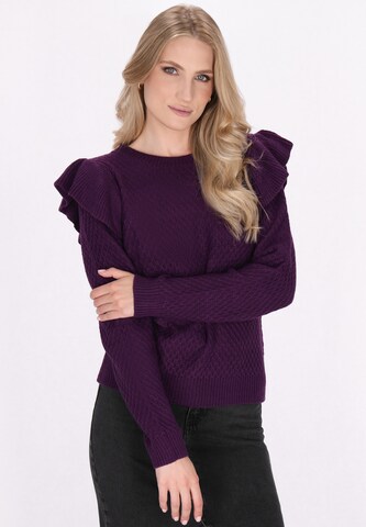 Pull-over 'Vintage' DreiMaster Vintage en violet : devant