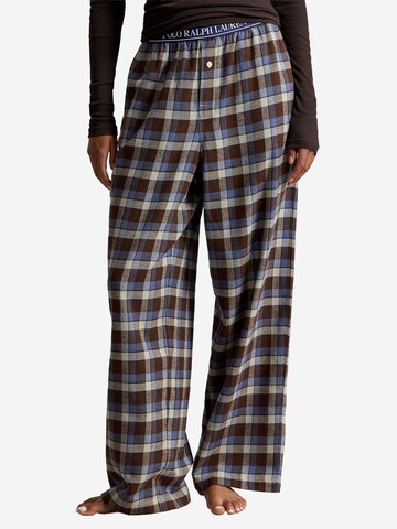Pantalon de pyjama ' Cozy Flannel ' Polo Ralph Lauren en beige : devant