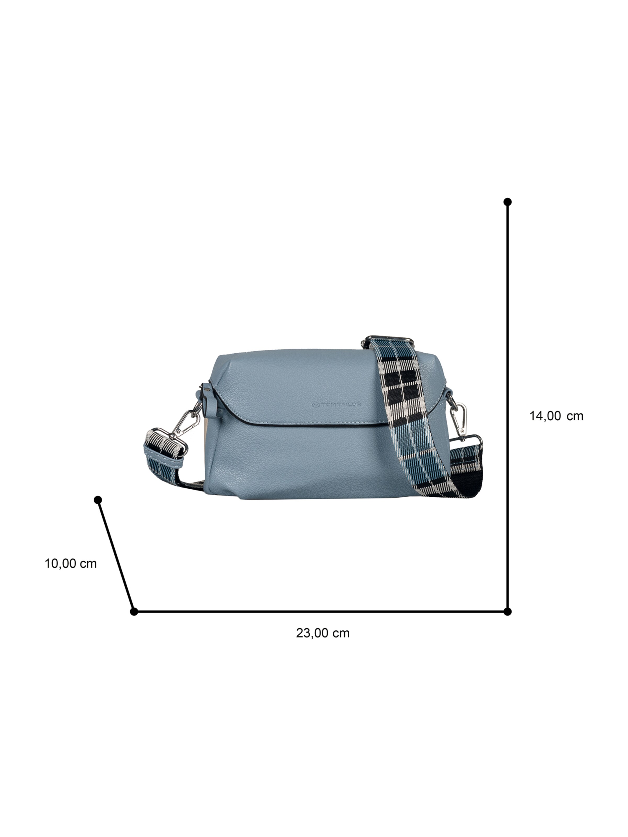 TOM TAILOR Umhängetasche 'Chrissi' in Blau