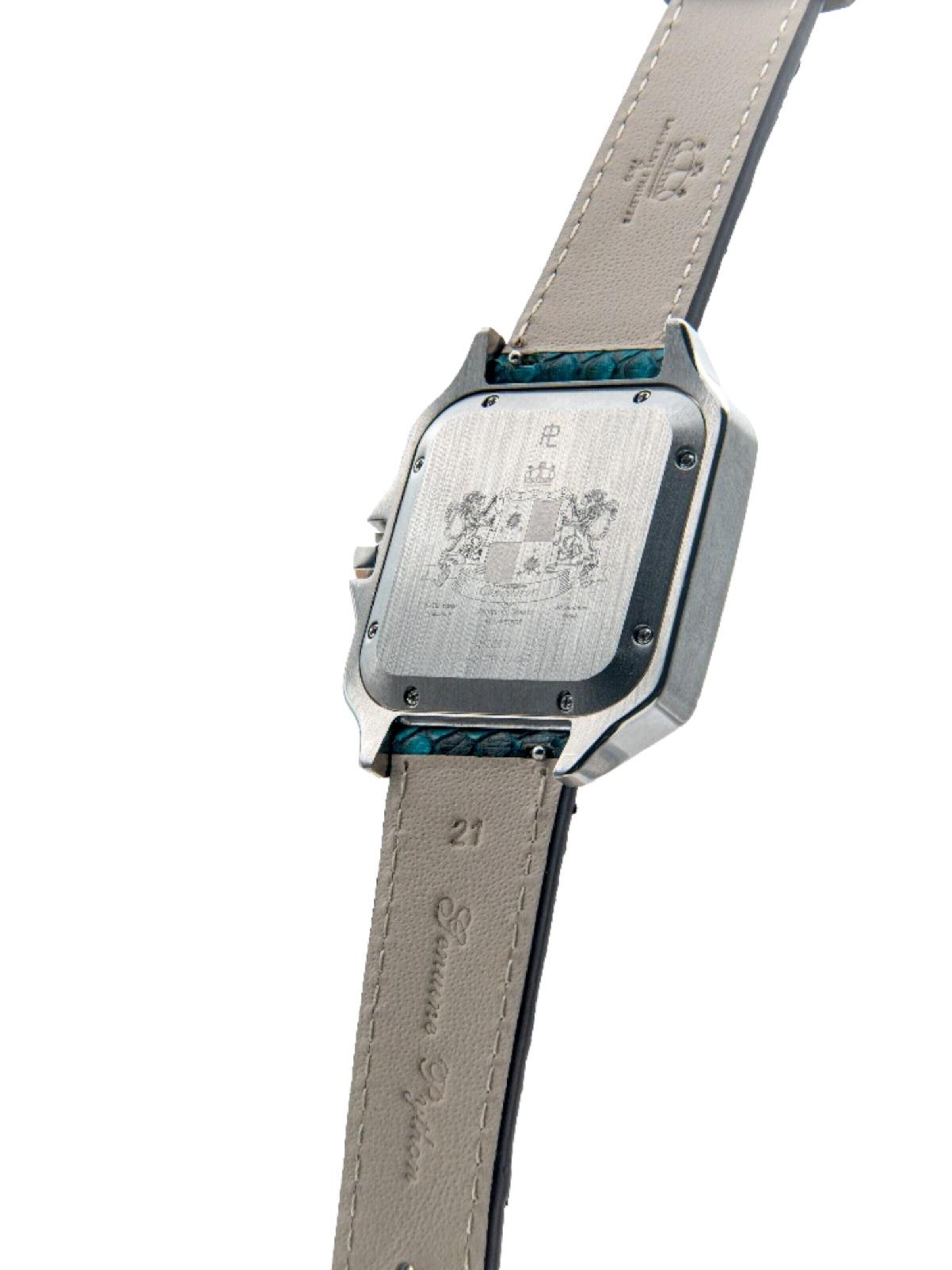 Laurent Philippe - Reloj analógico 'Conqueror Black Orlov – Blue Venin' en azul