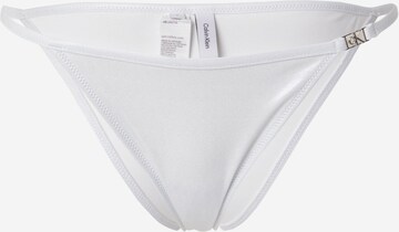 Bas de bikini Calvin Klein Swimwear en blanc : devant