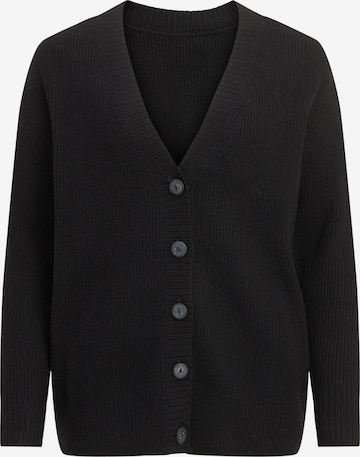 VILA Knit Cardigan 'Viril' in Black: front