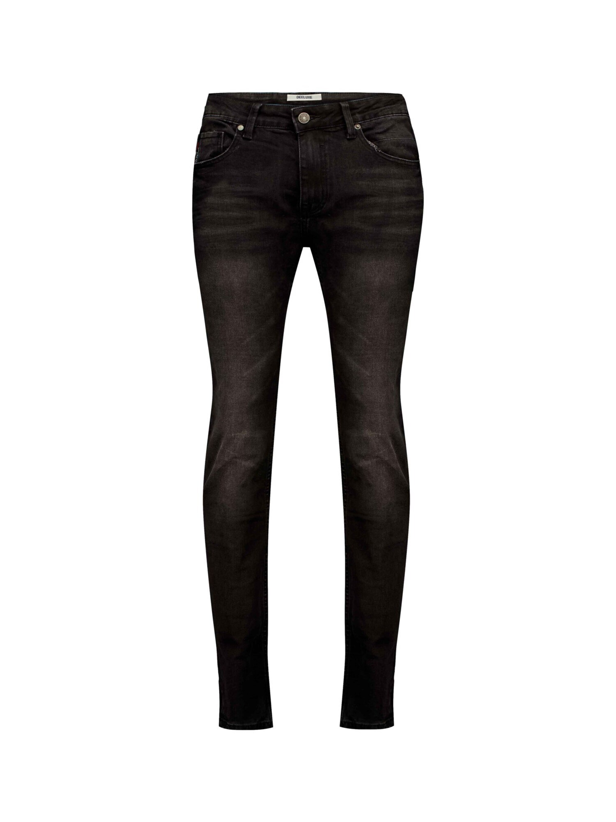 Coupe slim Jean 'Carlos' Deeluxe en noir : devant