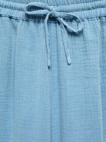 MANGO TEEN Wide leg Byxa 'Easy' i blå