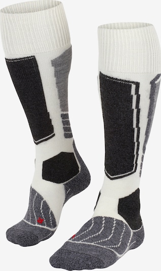 FALKE Urheilusukat 'SK1' koossa 35-36 värissä harmaa / musta / offwhite, Tuotenäkymä