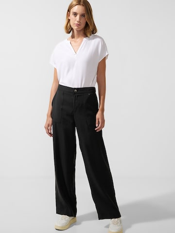 STREET ONE Loose fit Pants in Black