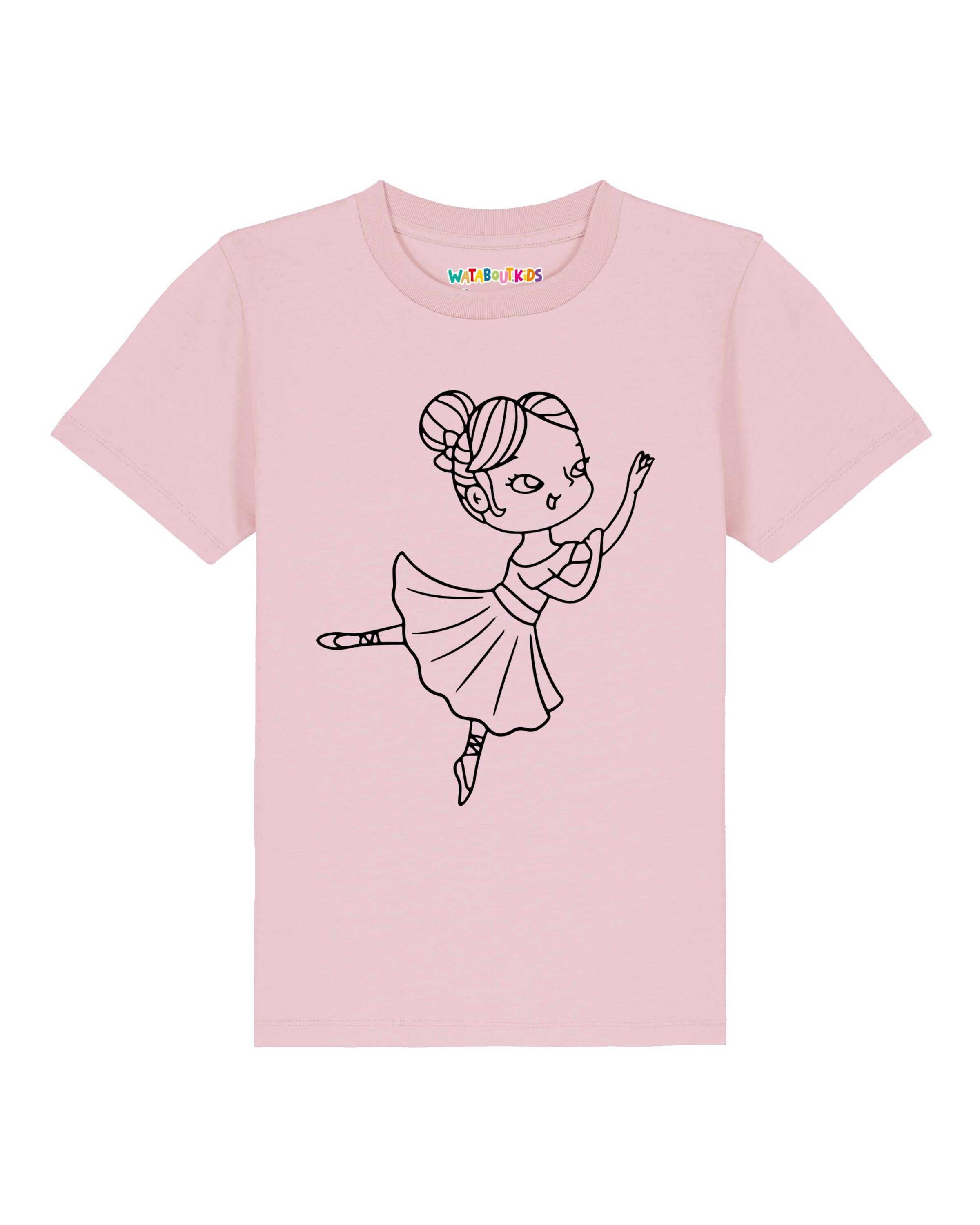 T-Shirt 'Ballerina' watabout.kids en rose : devant