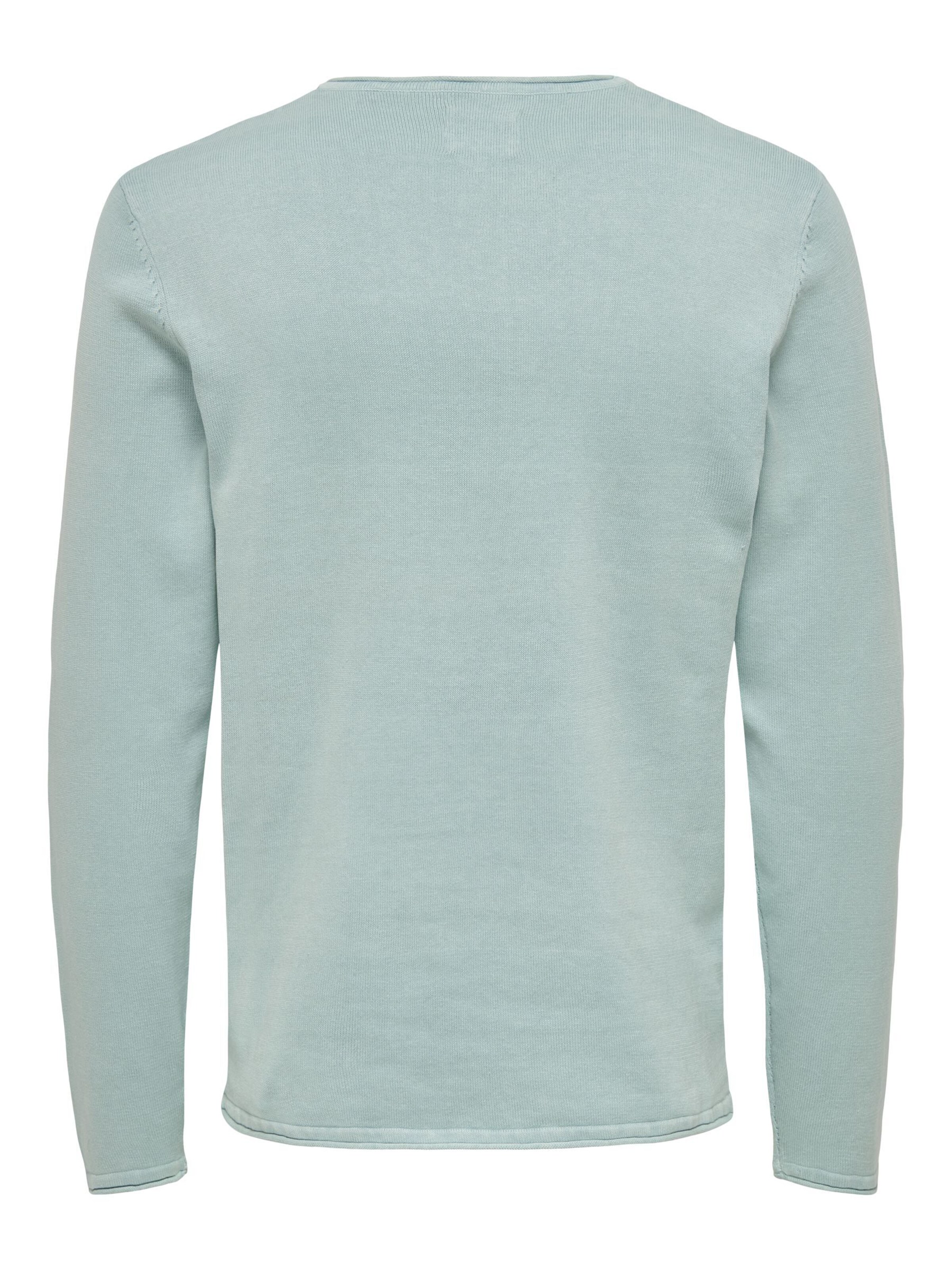 Only & Sons Regular Fit Pullover in Blau
