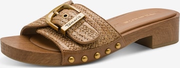 Mule Tamaris en marron : devant