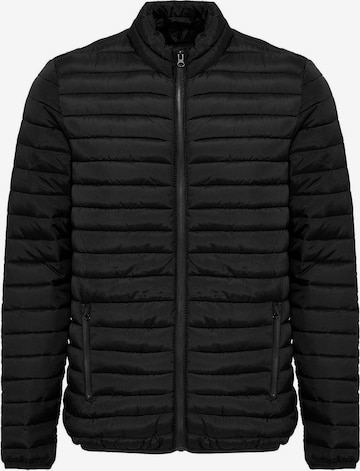 Cappotto di mezza stagione di Daniel Hills in nero: frontale