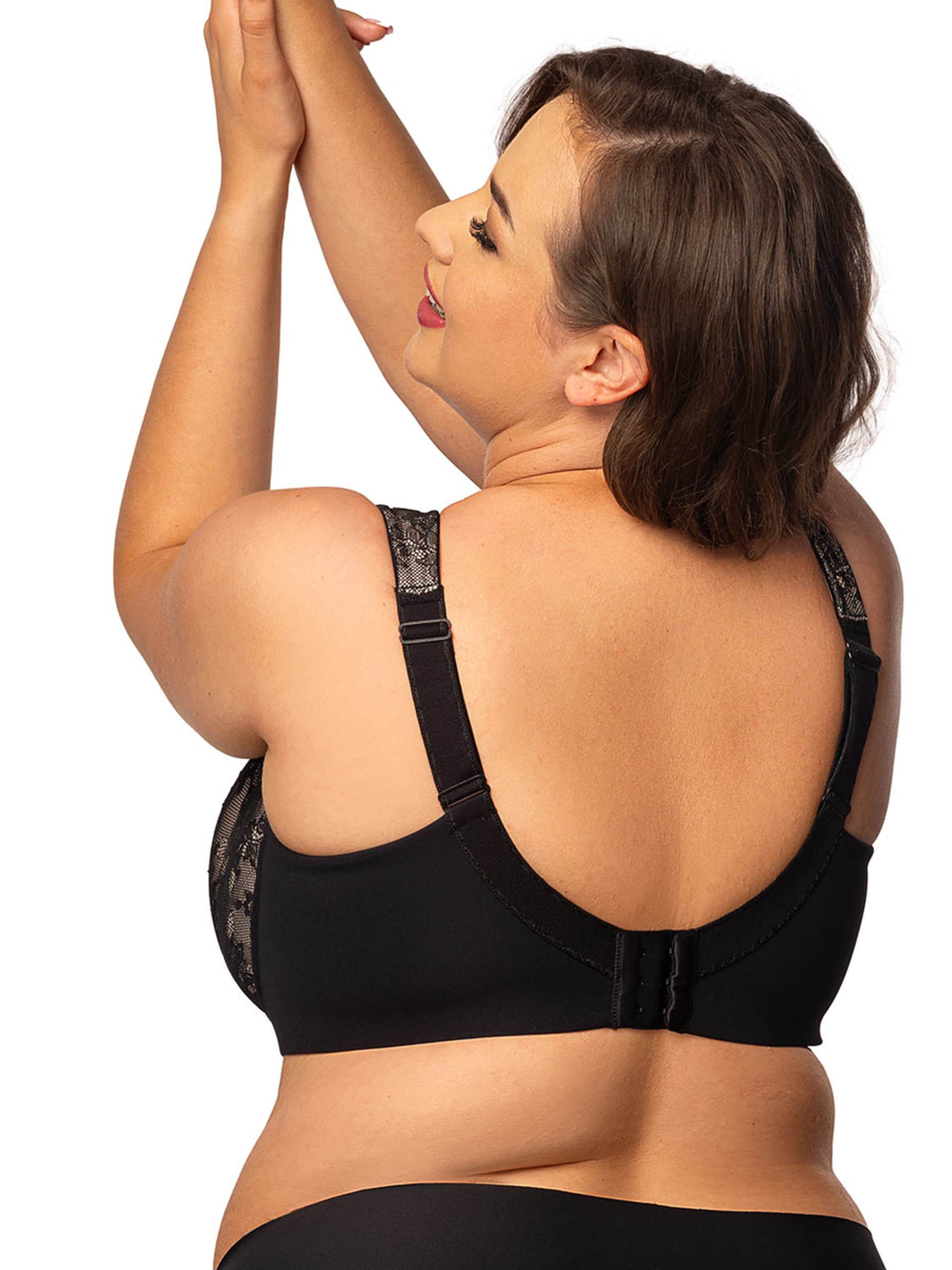 MILENKA Klassiek BH 'ORHIDEJA - softcup wire BH - padded straps' in Zwart