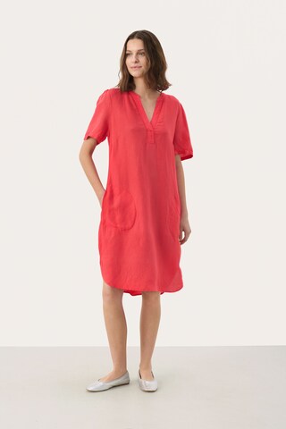 Robe fourreau 'Aminase' Part Two en rouge